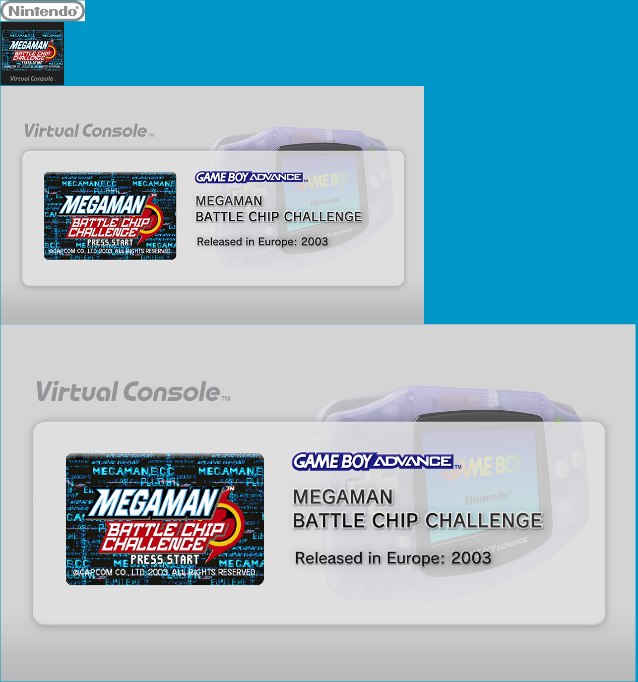 Virtual Console - MEGAMAN BATTLE CHIP CHALLENGE