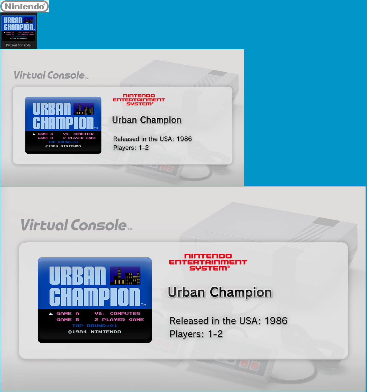 Virtual Console - Urban Champion