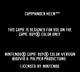 Commander Keen - Game Boy Error Message