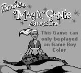 Barbie: Magic Genie Adventure - Game Boy Error Message