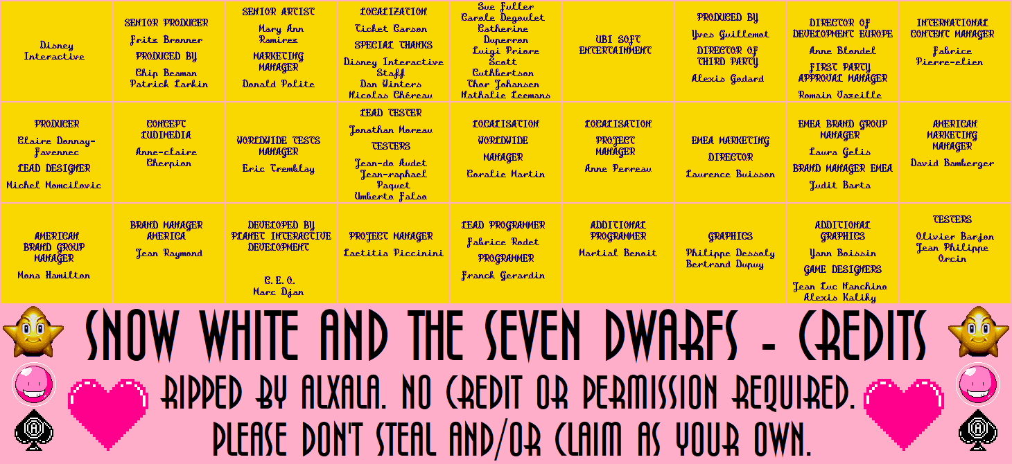 Snow White and the Seven Dwarfs - Credits