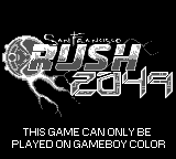 San Francisco Rush 2049 - Game Boy Error Message