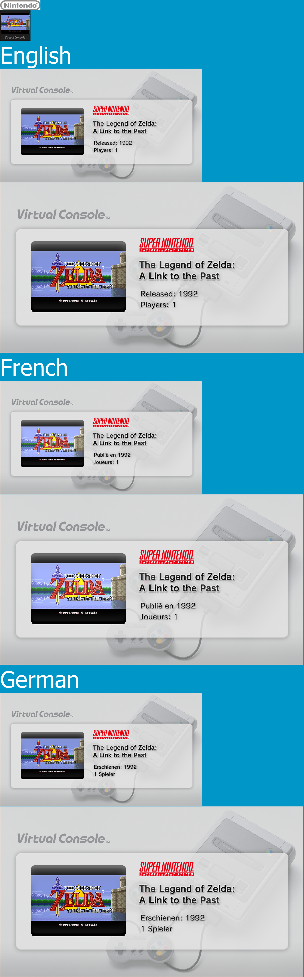 Virtual Console - The Legend of Zelda: A Link to the Past
