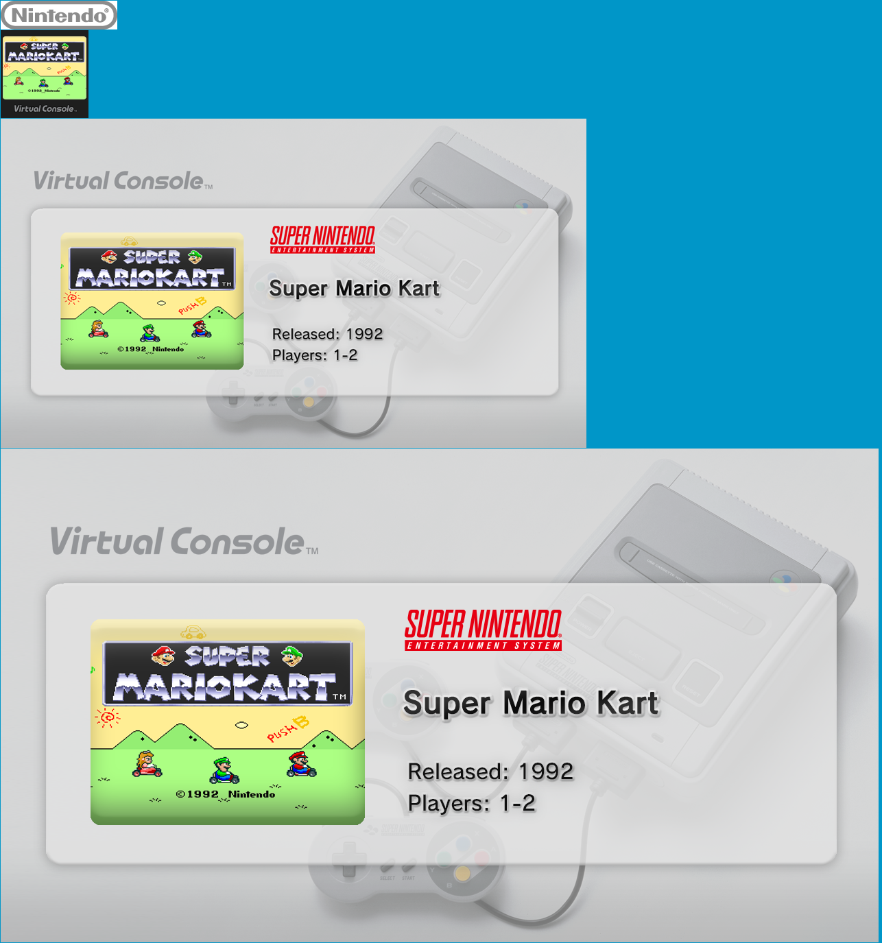 Virtual Console - Super Mario Kart