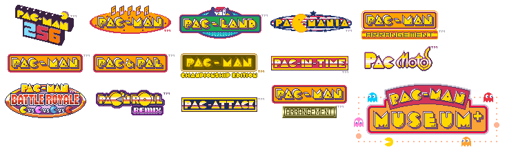 Pac-Man Museum+ (Recreated Logos From The Launch Trailer)