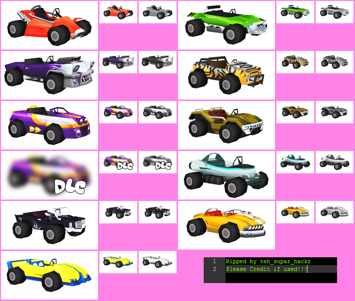Crash Bandicoot Nitro Kart 2 - Kart Icons