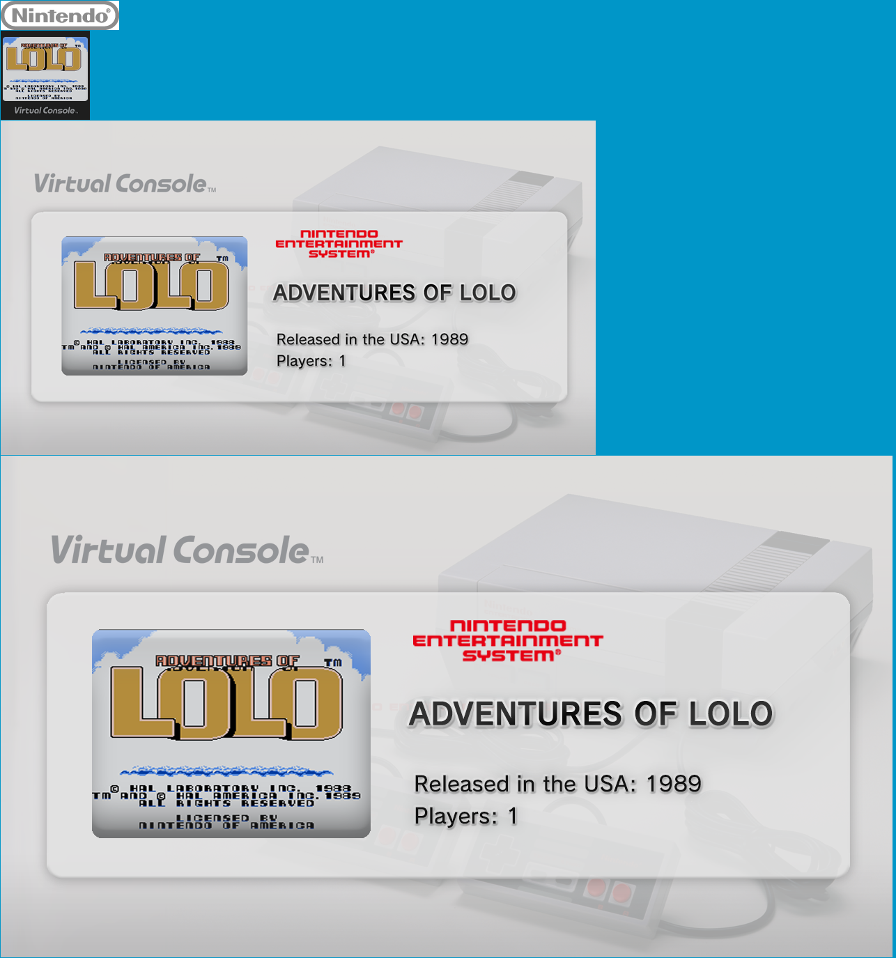 Virtual Console - ADVENTURES OF LOLO