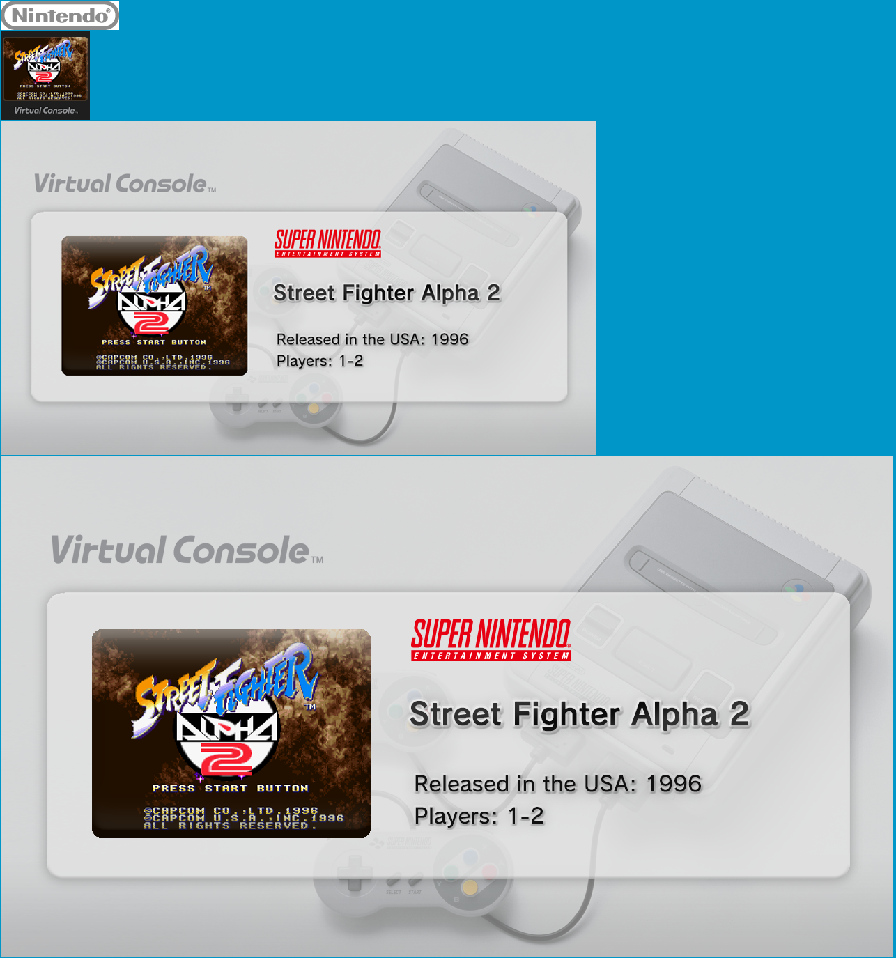 Virtual Console - Street Fighter Alpha 2