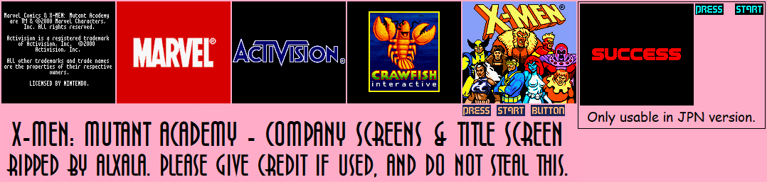 Company Screens & Title Screen