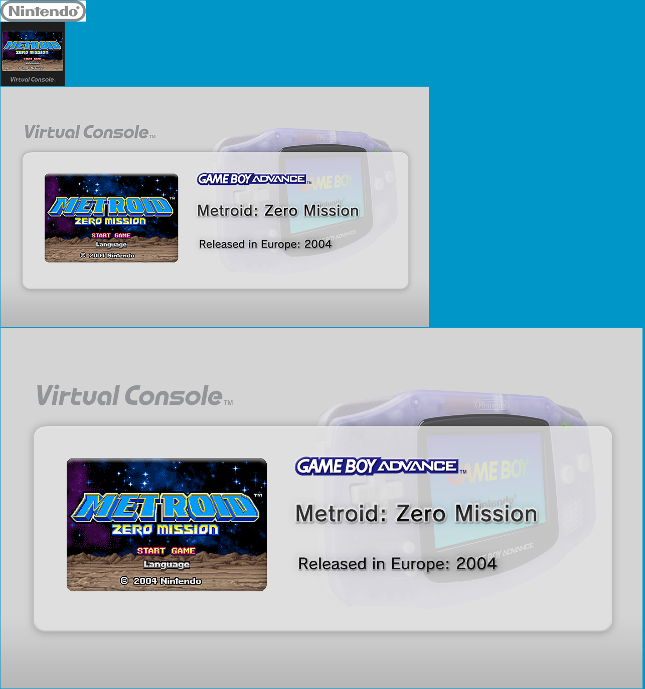 Virtual Console - Metroid: Zero Mission