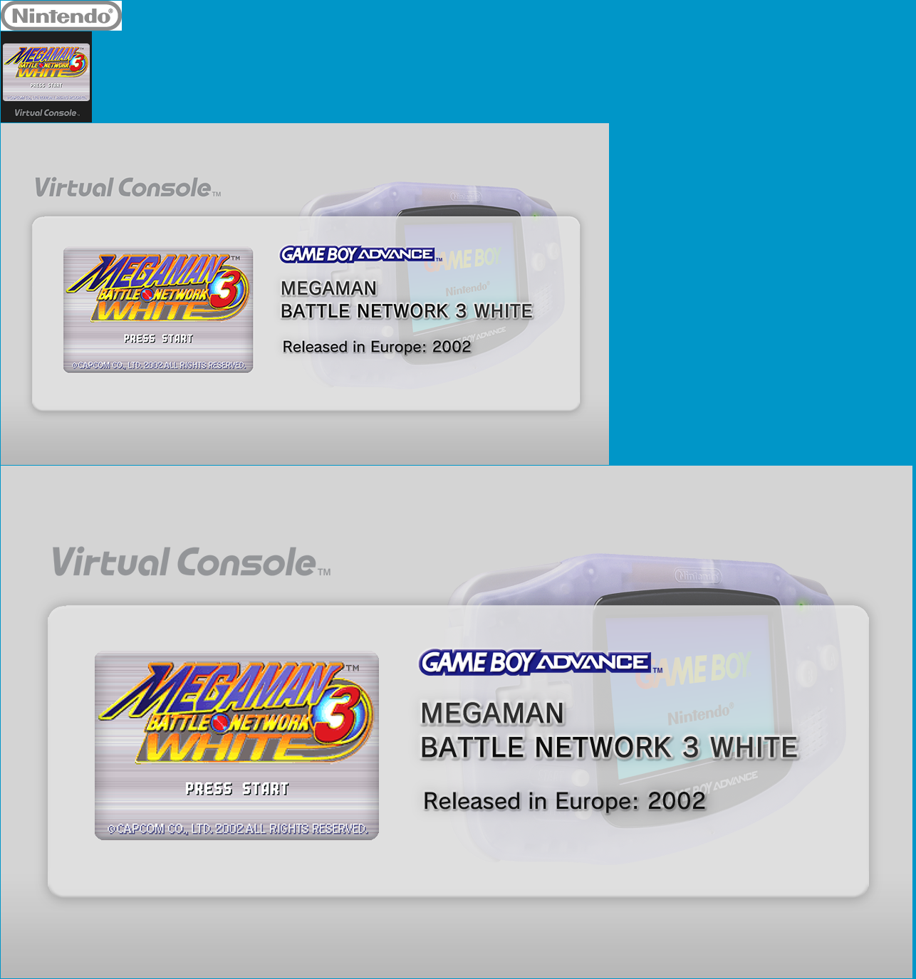 Virtual Console - MEGAMAN BATTLE NETWORK 3 WHITE