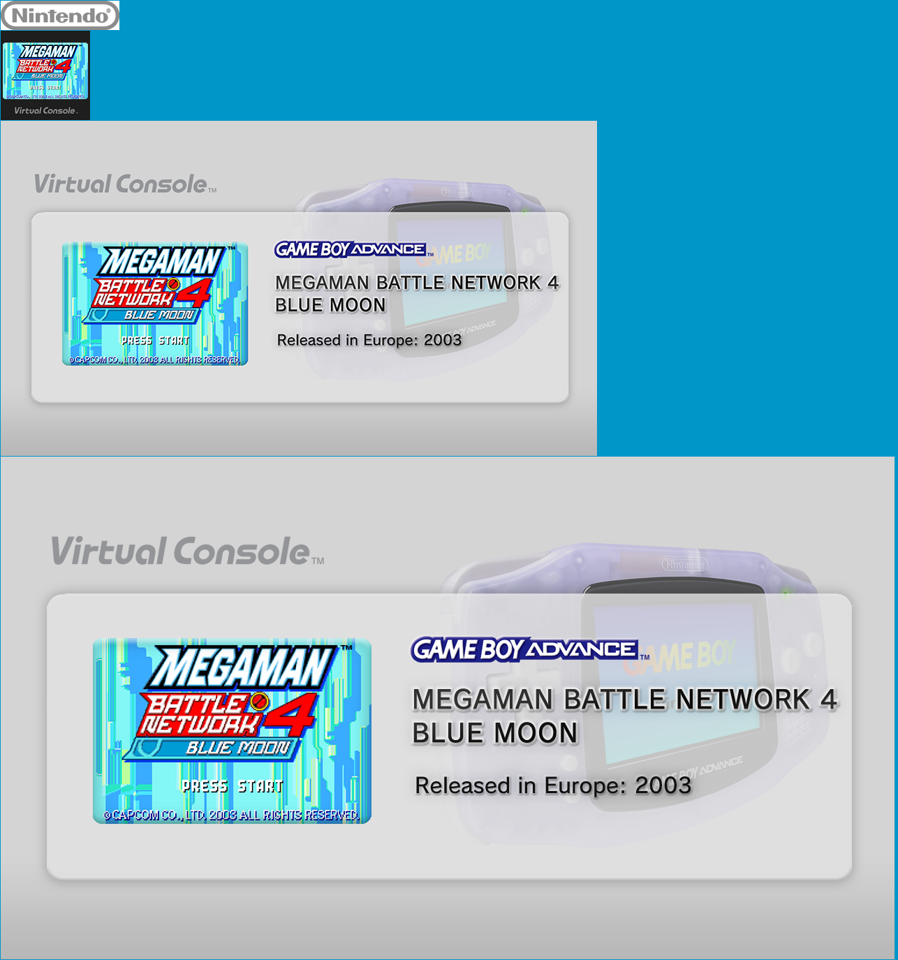 Virtual Console - MEGAMAN BATTLE NETWORK 4 BLUE MOON