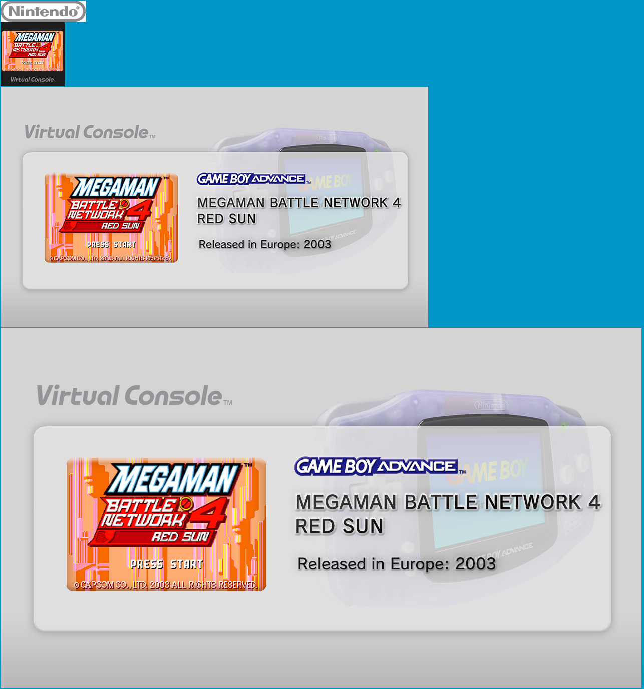 Virtual Console - MEGAMAN BATTLE NETWORK 4 RED SUN