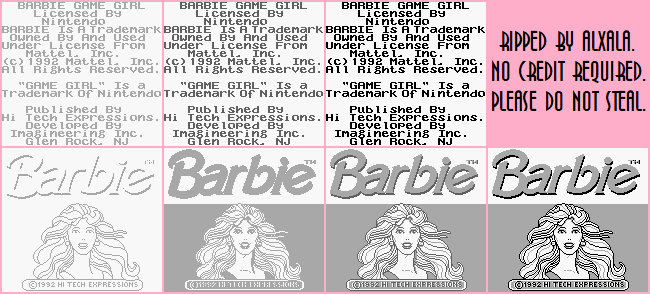 Barbie: Game Girl - Introduction & Title Screen