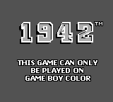 1942 - Game Boy Error Message