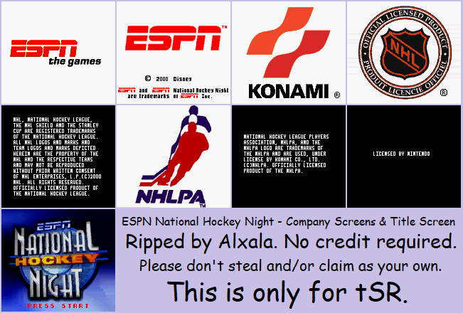 ESPN National Hockey Night - Company Screens & Title Screen
