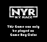 N.Y. Race - Game Boy Error Message