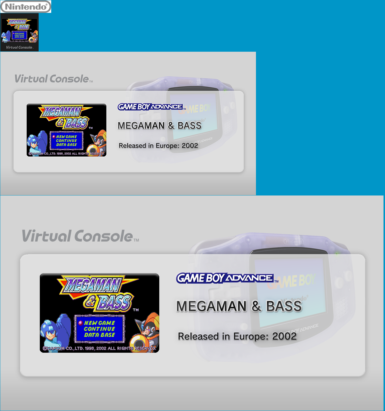 Virtual Console - MEGAMAN & BASS
