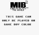 Men in Black 2 - Game Boy Error Message
