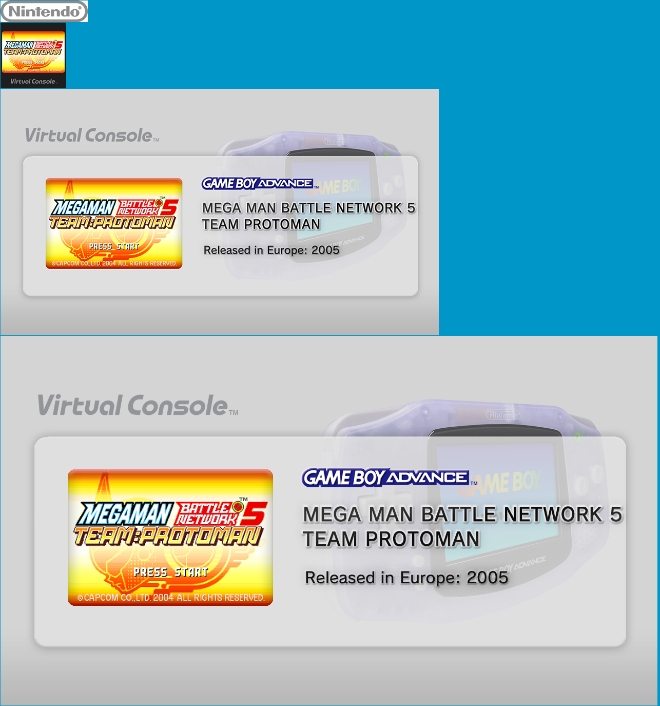Virtual Console - MEGAMAN BATTLE NETWORK 5 TEAM PROTOMAN