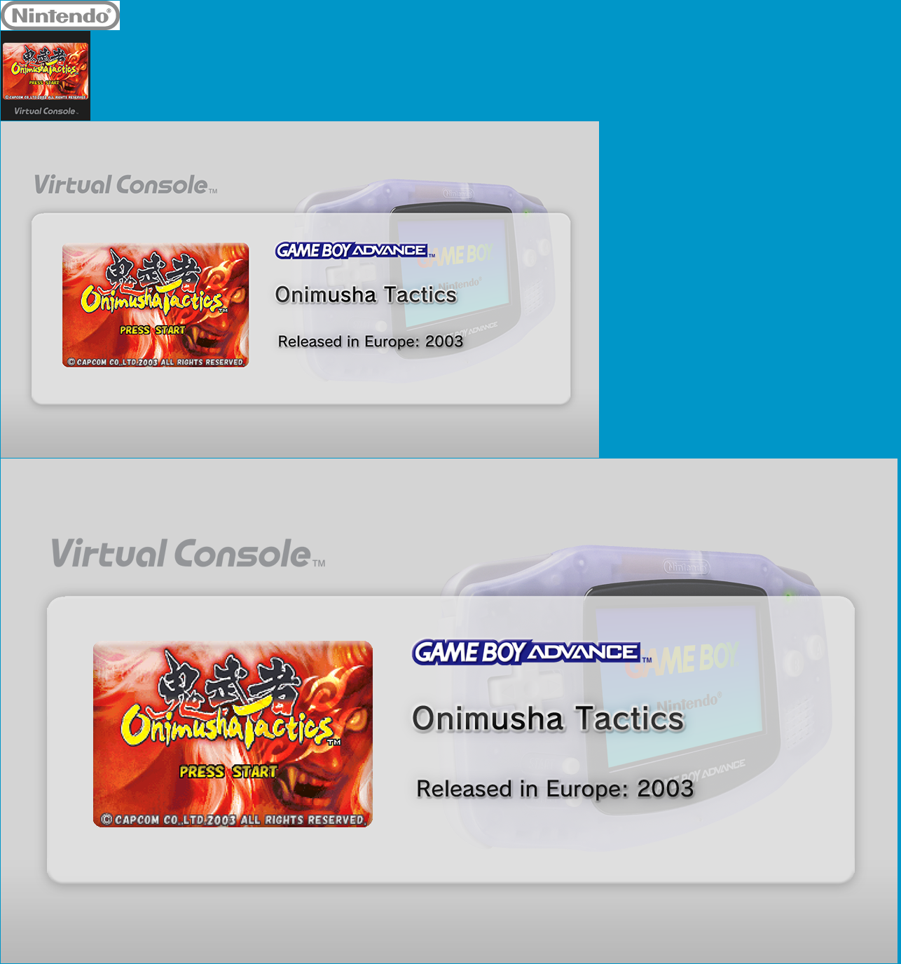 Virtual Console - Onimusha Tactics