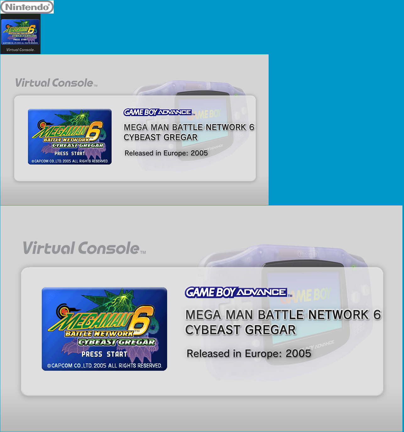 Virtual Console - MEGA MAN BATTLE NETWORK 6 CYBEAST GREGAR