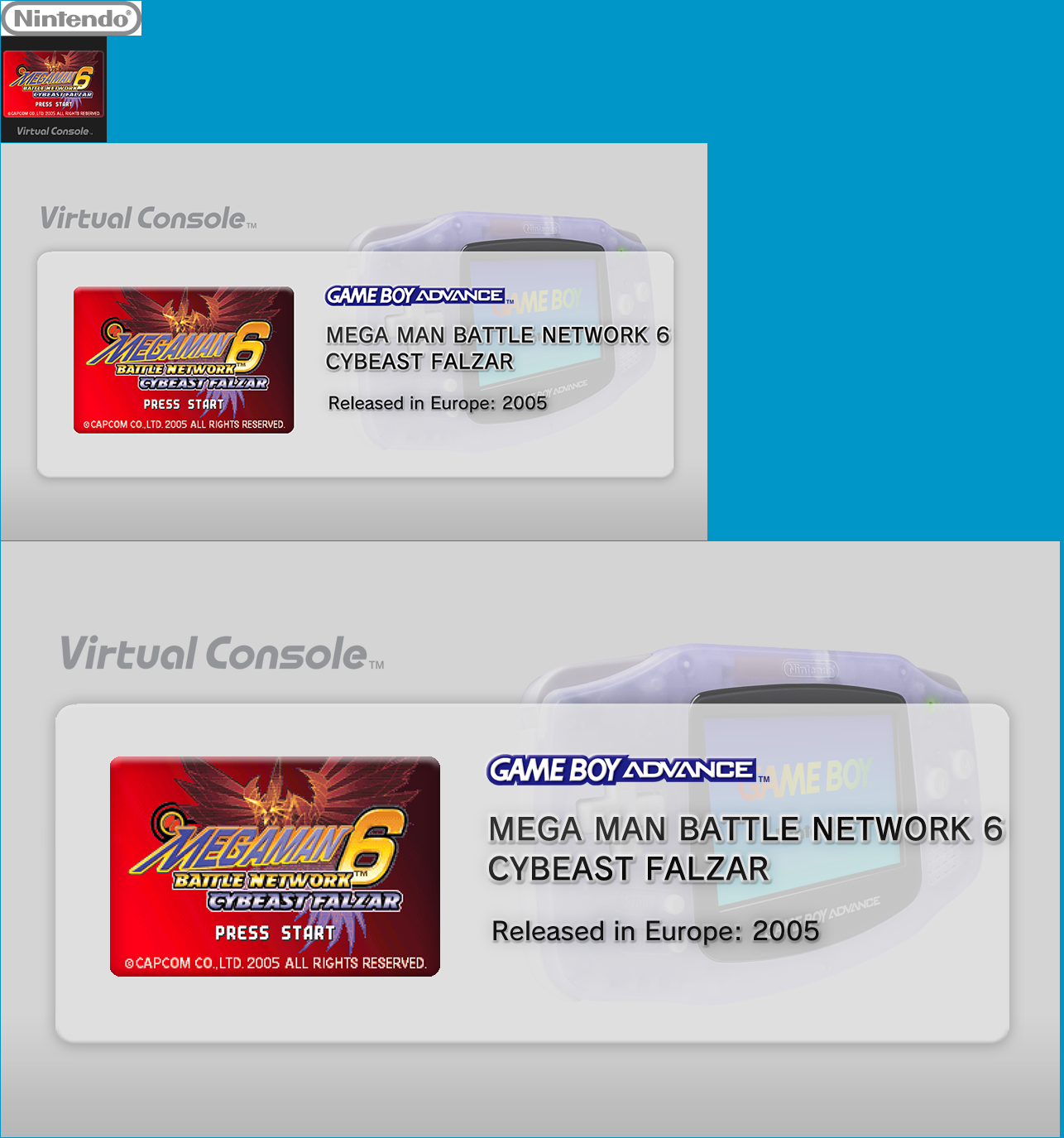 Virtual Console - MEGA MAN BATTLE NETWORK 6 CYBEAST FALZAR