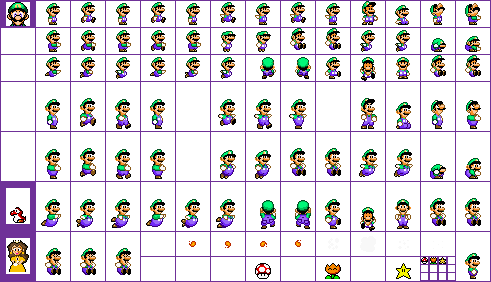 Super Mario Bros. Crossover - Luigi - Super Mario World