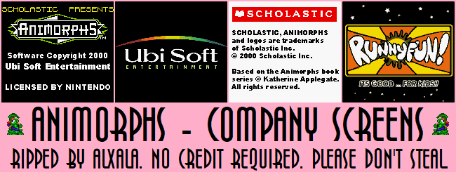 Animorphs - Company Screens