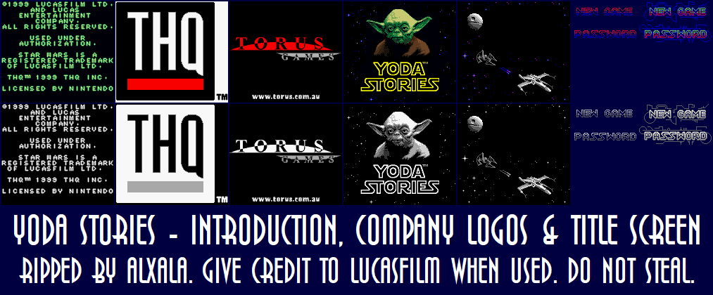 Star Wars: Yoda Stories - Introduction, Company Logos & Title Screen
