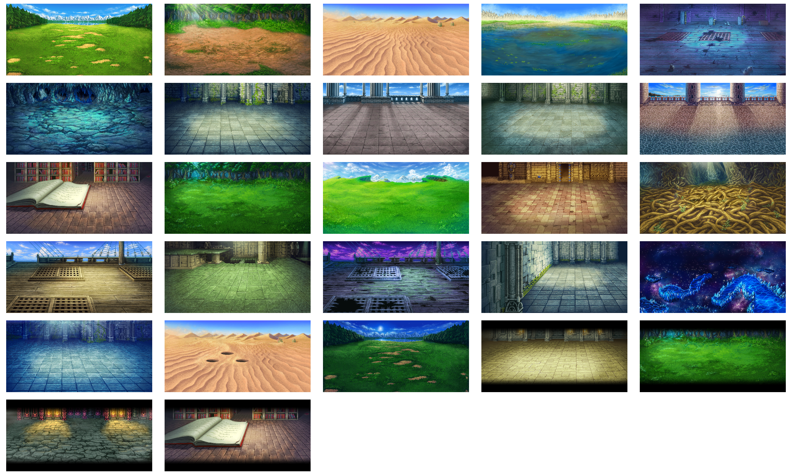 Final Fantasy 5 (Pixel Remaster) - Battle Backgrounds (Static)