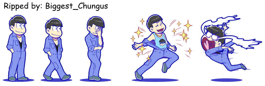 Osomatsu-san Hesokuri Wars: Battle of the NEETs - Karamatsu (Overralls)