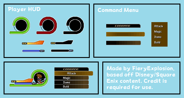 Kingdom Hearts Customs - KHIV First Trailer HUD
