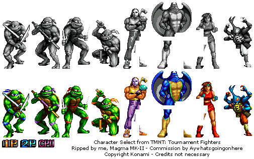 Teenage Mutant Ninja Turtles: Tournament Fighters - Character Select