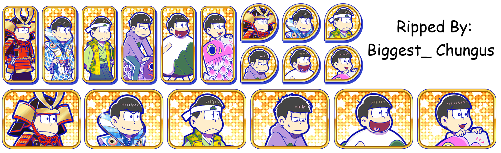 Osomatsu-san Hesokuri Wars: Battle of the NEETs - Set Icons (Children's Day)