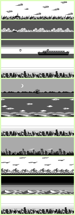 Super Chase H.Q. - Backgrounds