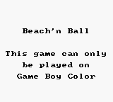 Game Boy Error Message