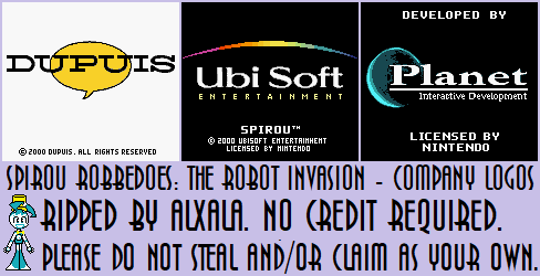 Spirou Robbedoes: The Robot Invasion - Company Logos