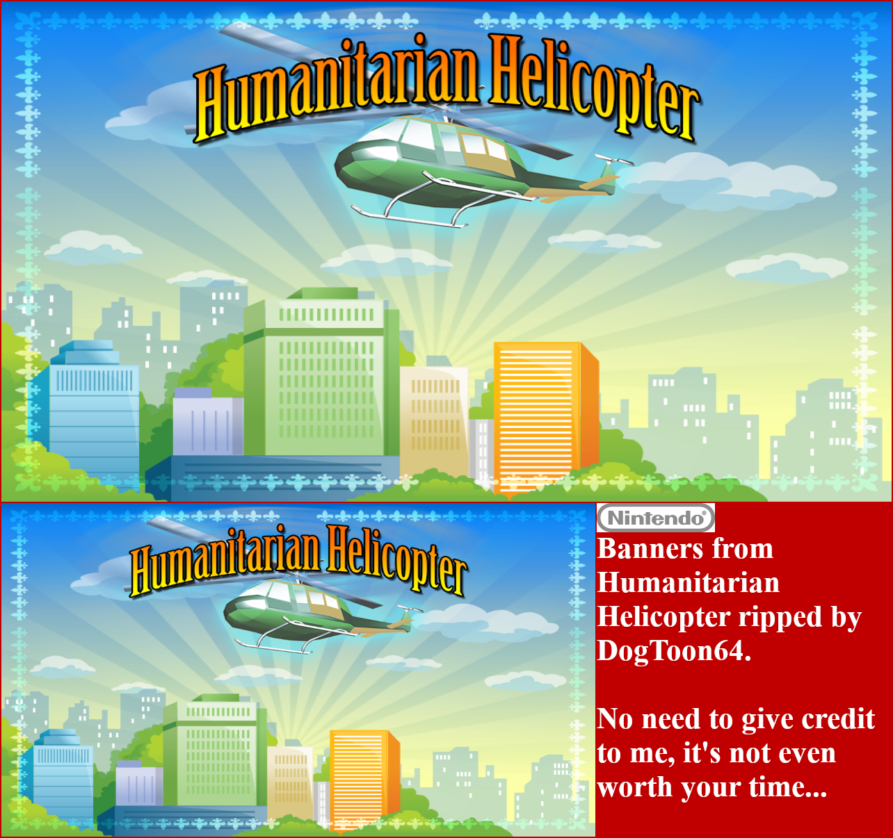 Humanitarian Helicopter - Banner