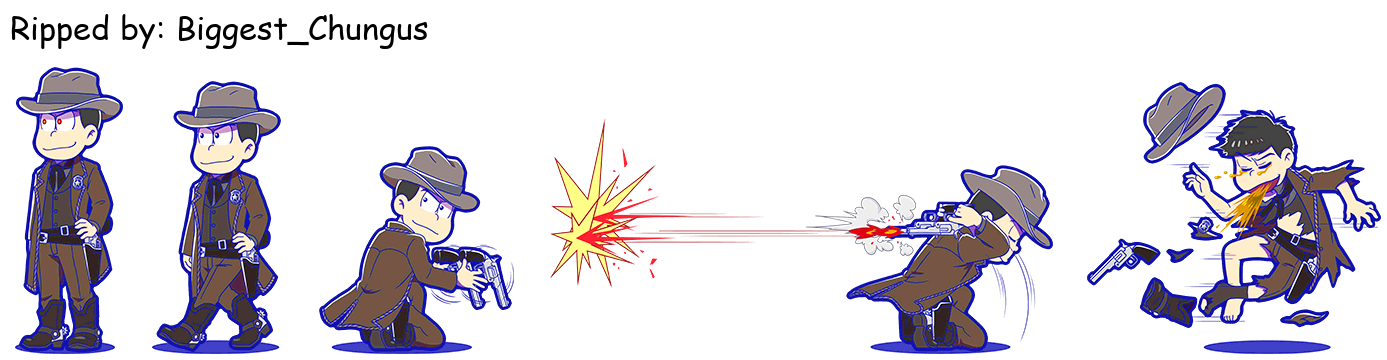 Osomatsu-san Hesokuri Wars: Battle of the NEETs - Karamatsu (Robot Gunslinger)