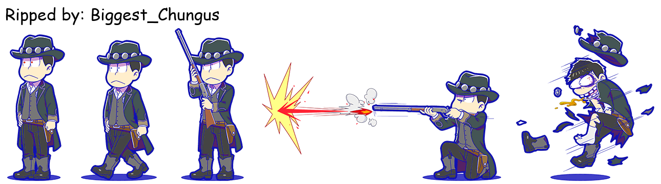 Osomatsu-san Hesokuri Wars: Battle of the NEETs - Choromatsu (Robot Gunslinger)