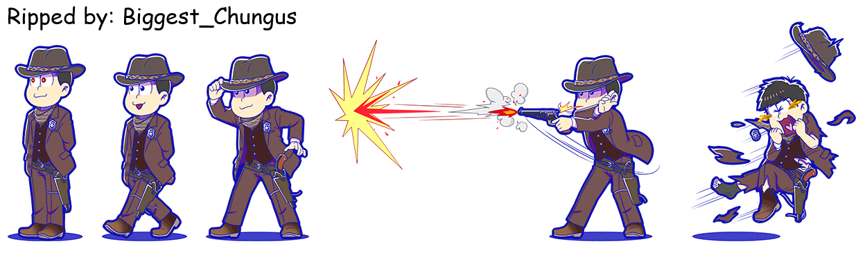Osomatsu-san Hesokuri Wars: Battle of the NEETs - Todomatsu (Robot Gunslinger)