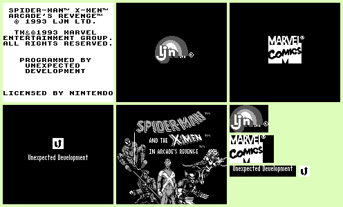 Spider-Man and the X-Men in Arcade's Revenge - Company Logos & Title Screen