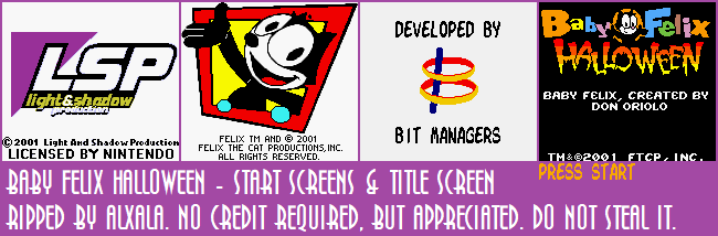 Start Screens & Title Screen