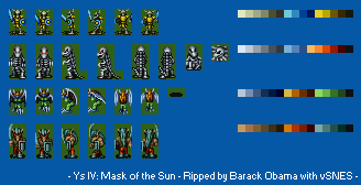 Ys IV: Mask of the Sun (JPN) - Crater Enemies