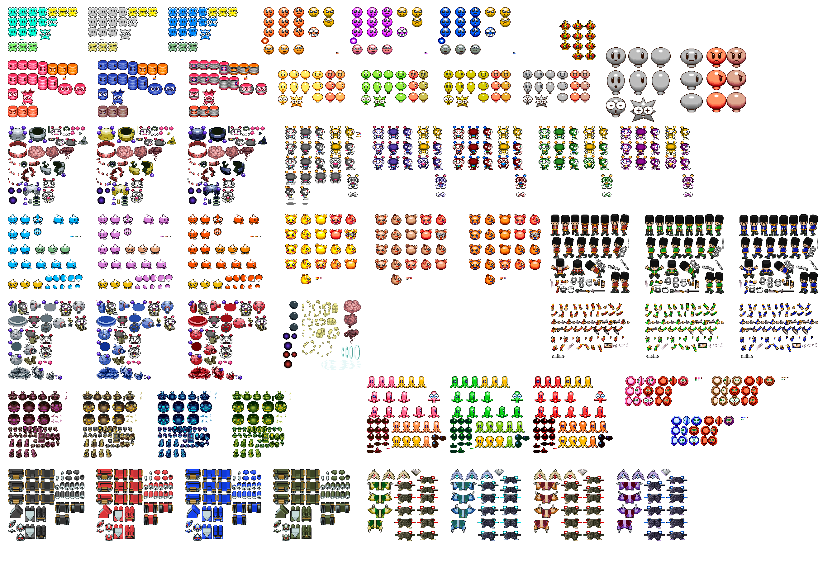 Bomberman Kart DX - Enemies