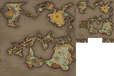 Final Fantasy Origins: Final Fantasy 1 - World Map