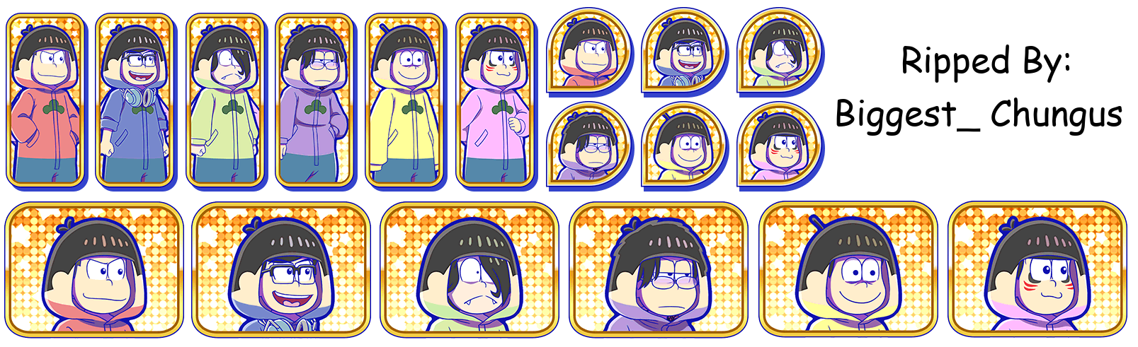 Osomatsu-san Hesokuri Wars: Battle of the NEETs - Set Icons (Almost All Soundtrack & Illustrations: Vol.2)