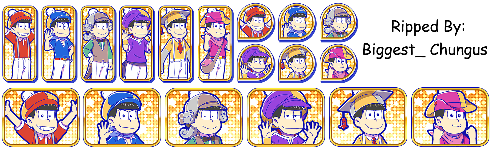 Set Icons (Akatsuka TV: Hexagon and Friends {The Sextuplet Brothers})