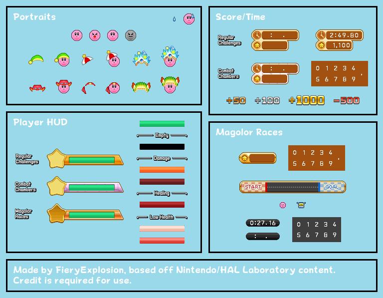 Kirby Customs - Kirby's Dream Collection HUD